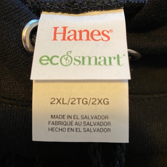 NEW Hanes EcoSmart Fleece Pullover Hoodie - Picture 4 of 5